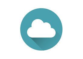 Flat Cloud Vector Icon