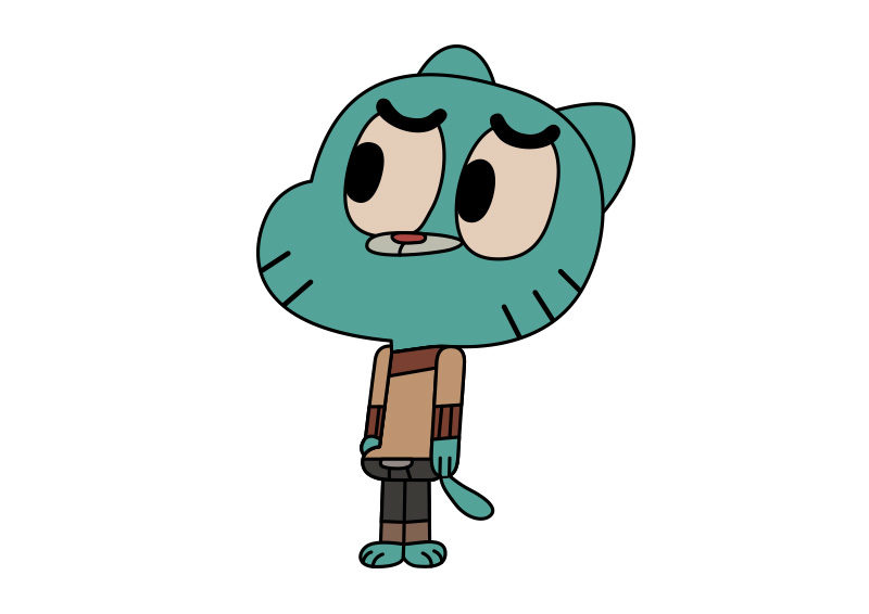 Gumball Watterson From The Amazing World of Gumball Vector