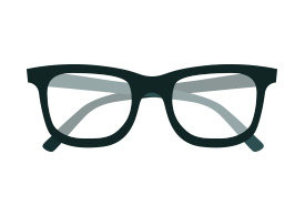 Glasses Free Flat Vector Icon