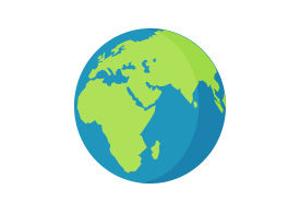 Planet Earth Free Flat Vector Icon