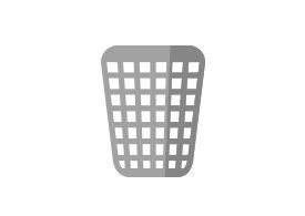 Trash Can Flat Vector Icon