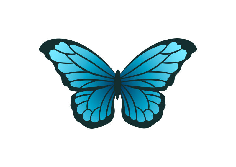 Download Blue Butterfly Vector - SuperAwesomeVectors