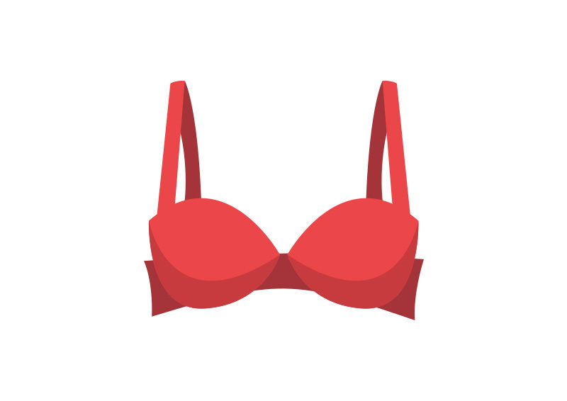 Bra Vector Line Icon Isolated On Stock Vector (Royalty Free) 1045500163