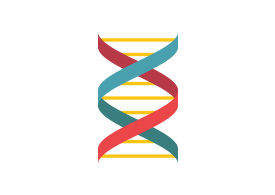 DNA Flat Style Vector Icon