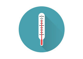 Thermometer Free Flat Vector Icon