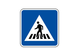 Crosswalk Road Sign