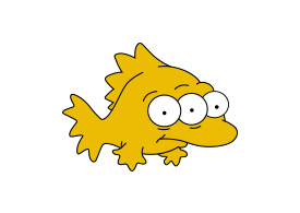 Simpsons Three Eyed Fish Vector - SuperAwesomeVectors