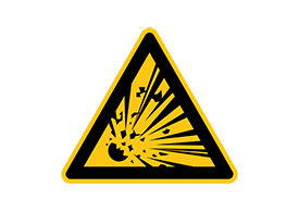 Caution Explosion Risk Free Vector