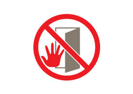 Do Not Enter Vector Sign