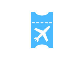 Flight Ticket Free Vector Icon