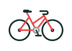 Bicycle Flat Vector