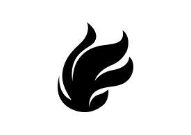 Black Fire Free Vector Icon