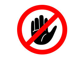 Do Not Touch Vector Sign