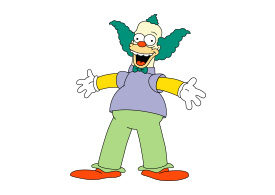 Krusty the Clown Simpsons Vector