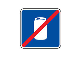 No Cans Free Vector Sign