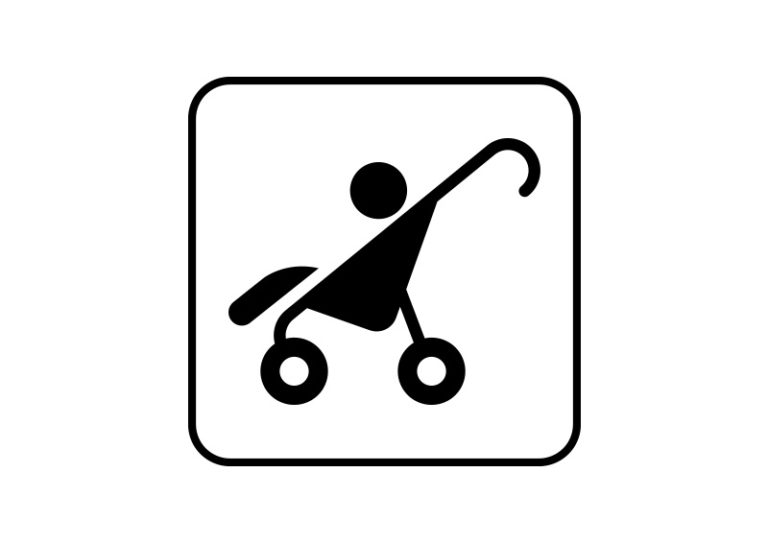 pushchair-vector-sign