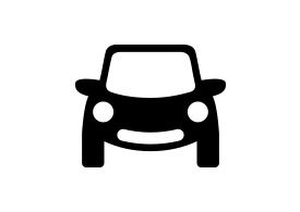 Smiling Car Free Vector Icon