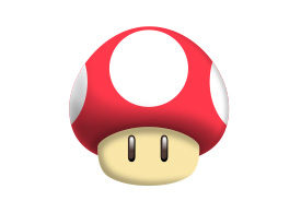 Super Mario Super Mushroom Vector