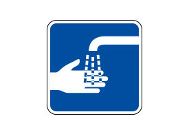 Wash Your Hands Vector Sign