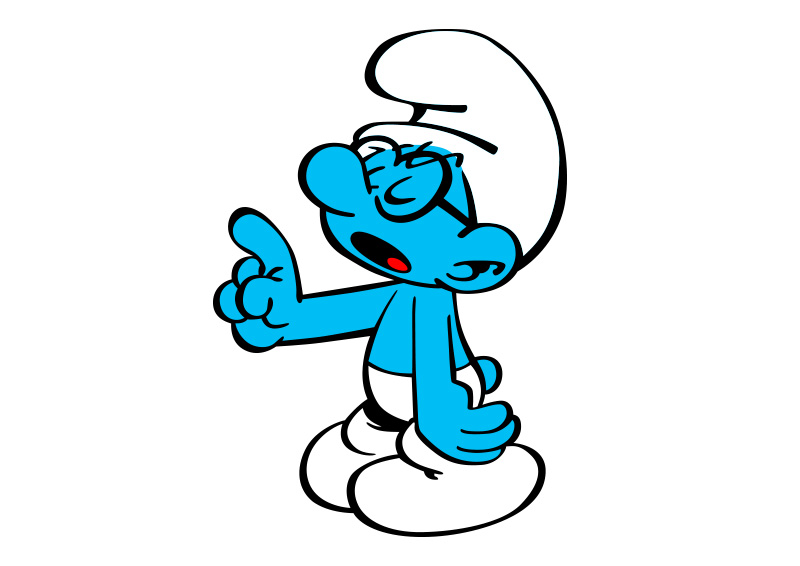 brainy-smurf-vector