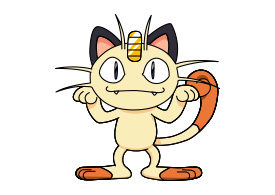 Meowth Pokémon Vector
