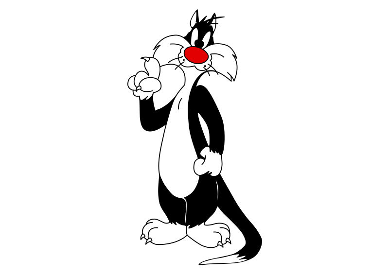 Sylvester the Cat Free Vector - SuperAwesomeVectors