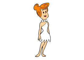 Wilma Flintstone Vector
