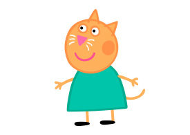 Candy Cat Peppa Pig Character Free Vector