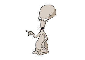 Roger The Alien American Dad Free Vector