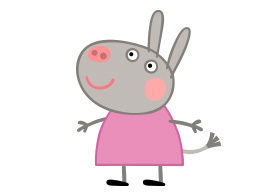Delphine Donkey Peppa Pig Character Free Vector
