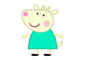 Gabriella Goat Peppa Pig Character Free Vector