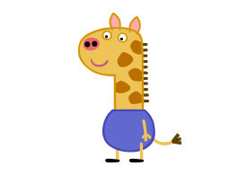 Gerald Giraffe Peppa Pig Character Free Vector