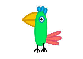 Polly Parrot Peppa Pig Character Free Vector
