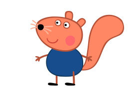 Simon Squirrel Peppa Pig Character Free Vector