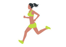 Running Woman Vector