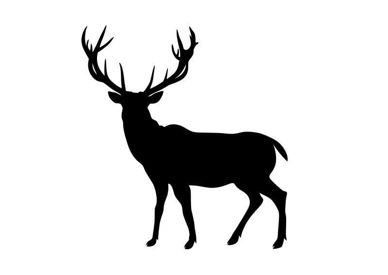Deer Silhouette - SuperAwesomeVectors
