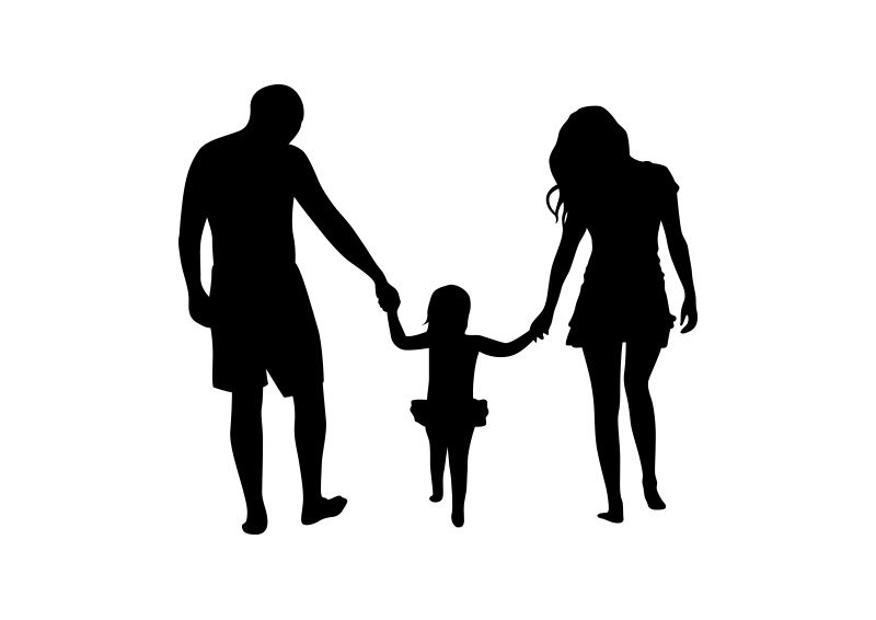 Family Silhouette - SuperAwesomeVectors