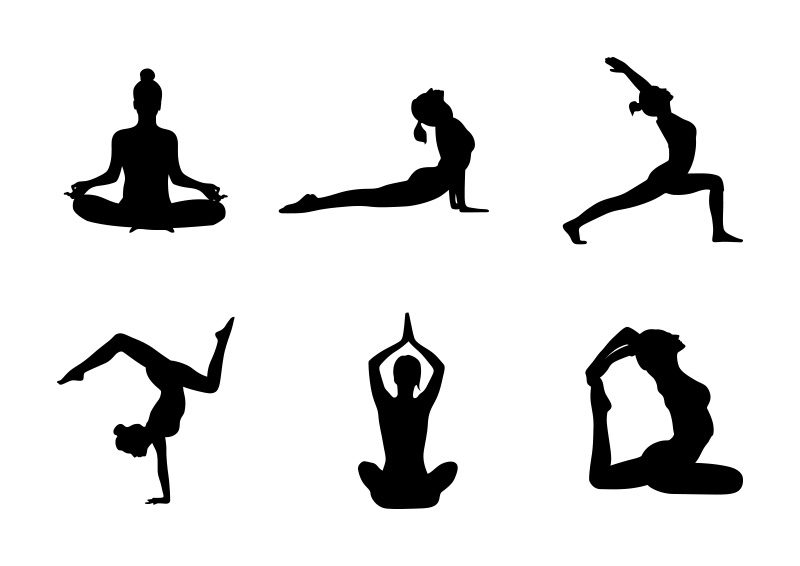 Download Yoga Silhouettes Vector - SuperAwesomeVectors