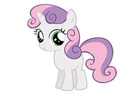 Sweetie Belle My Little Pony Free Vector