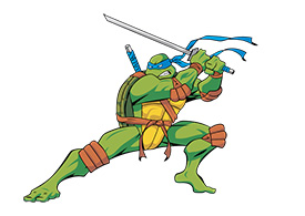 Leonardo Ninja Turtle Free Vector