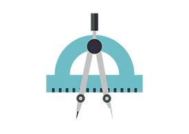 Compass Protractor Free Flat Icon