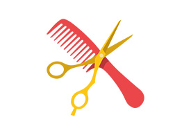 Hairdressing Vector Icon
