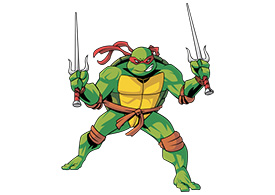 Raphael Ninja Turtle Free Vector