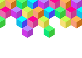 Colorful Cubes Free Vector Background