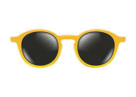 Yellow Sunglasses Vector