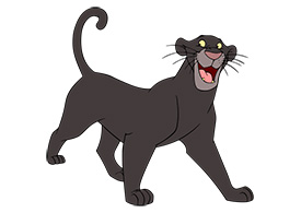 Bagheera From The Jungle Book Vector