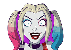 Harley Quinn Face Free Vector