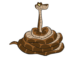 Kaa From The Jungle Book Free Vector