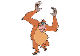 King Louie From The Jungle Book Vector
