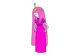 Princess Bubblegum Adventure Time Vector